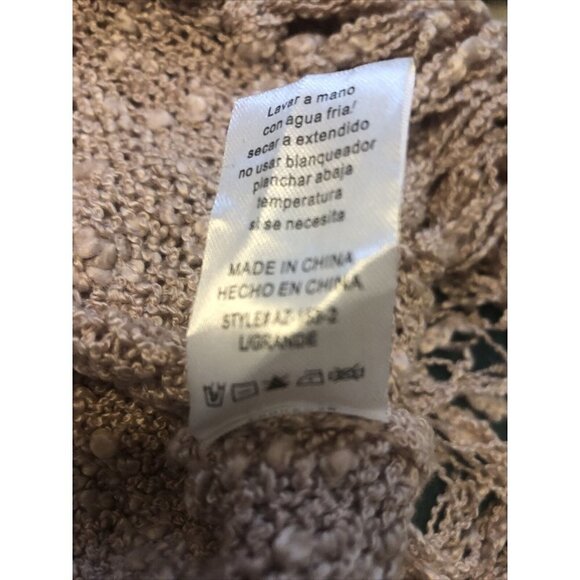 Karlie Women's Fringe Sweater Pink - Open Back , Size Large - Picture 8 of 9